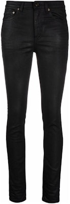 (Women) SAINT LAURENT FW22 Slim-Fit Solid Black Casual Jeans. 527379Y824K1076 Order (Women) SAINT LAURENT FW22 Slim-Fit Solid Black Casual Jeans. 527379Y824K1076