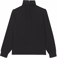 Order (Women) Saint Laurent FW22 Solid Pullover Shirt Black 716159Y100W1000