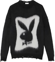 (Women) SAINT LAURENT FW22 Black Bunny Logo Long Sleeve Sweater Collection. 709973Y75SA1095 (Women) SAINT LAURENT FW22 Black Bunny Logo Long Sleeve Sweater Collection. 709973Y75SA1095