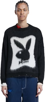 (Women) SAINT LAURENT FW22 Black Bunny Logo Long Sleeve Sweater Collection. 709973Y75SA1095 Purchase (Women) SAINT LAURENT FW22 Black Bunny Logo Long Sleeve Sweater Collection. 709973Y75SA1095
