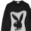 Details for (Women) SAINT LAURENT FW22 Black Bunny Logo Long Sleeve Sweater Collection. 709973Y75SA1095