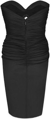 (Women) SAINT LAURENT FW22 Black Sleeveless Ruched Cut-Out Slim Fit Casual Dress Women 708358Y5F631000 Lookbook (Women) SAINT LAURENT FW22 Black Sleeveless Ruched Cut-Out Slim Fit Casual Dress Women 708358Y5F631000