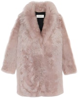 (Women) SAINT LAURENT FW22 Pink Mid-Length Leather Coat for Women. 708010YF2AF6959 (Women) SAINT LAURENT FW22 Pink Mid-Length Leather Coat for Women. 708010YF2AF6959