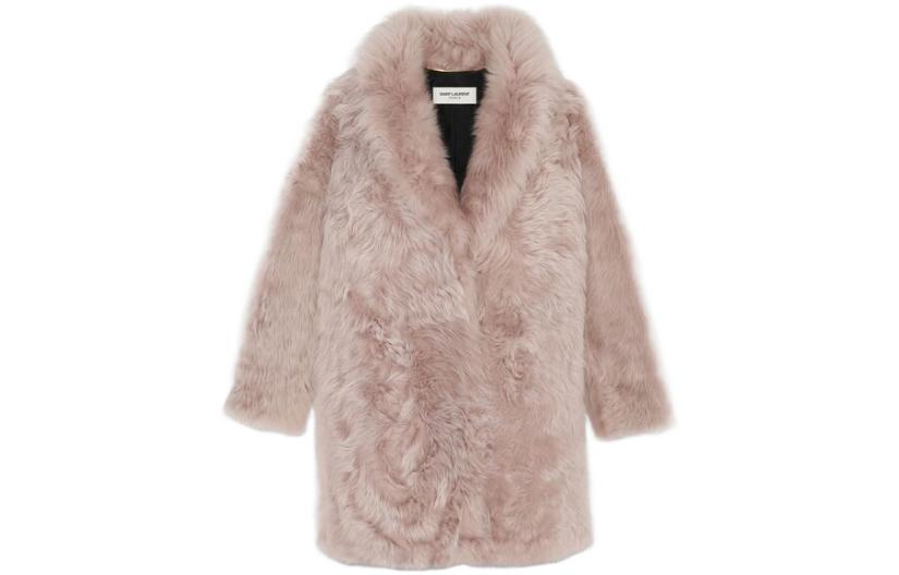 Order (W) SAINT LAURENT FW22 Pink Kot Kulit Sederhana Panjang Wanita. 708010YF2AF6959