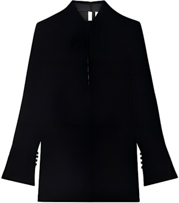 (W) SAINT LAURENT FW22 Velvet Mini Dress Lengan Panjang Hitam 709589Y144L1000 Buy (W) SAINT LAURENT FW22 Velvet Mini Dress Lengan Panjang Hitam 709589Y144L1000