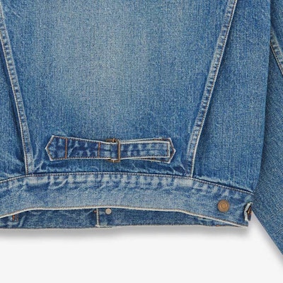 (Women) SAINT LAURENT FW23 Blue Denim Jacket Short Single-Breasted Casual Style. 771838Y11YC5092 Shop (Women) SAINT LAURENT FW23 Blue Denim Jacket Short Single-Breasted Casual Style. 771838Y11YC5092