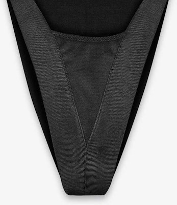 (W) SAINT LAURENT FW23 Mono Negro Espalda Descubierta Tejido Sólido. 765457Y76JN1000 Sizing (W) SAINT LAURENT FW23 Mono Negro Espalda Descubierta Tejido Sólido. 765457Y76JN1000