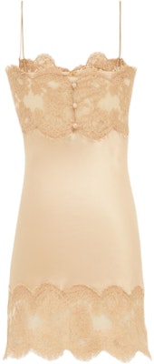 (W) Vestido Beige de Encaje Ajustable SAINT LAURENT FW24. 793251Y001W2850 Lookbook (W) Vestido Beige de Encaje Ajustable SAINT LAURENT FW24. 793251Y001W2850