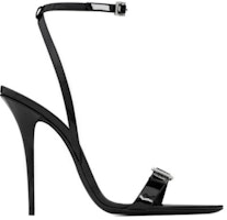 (W) Saint Laurent Gippy Sandal Tumit Kulit Hitam dengan Gesper 7095961TV001000 Order (W) Saint Laurent Gippy Sandal Tumit Kulit Hitam dengan Gesper 7095961TV001000