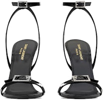 (W) Saint Laurent Gippy Sandal Tumit Kulit Hitam dengan Gesper 7095961TV001000 Shop (W) Saint Laurent Gippy Sandal Tumit Kulit Hitam dengan Gesper 7095961TV001000