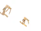 Buy (W) Pendientes Metálicos Elegantes Dorados para Mujer SAINT LAURENT. 689898Y1500-8030