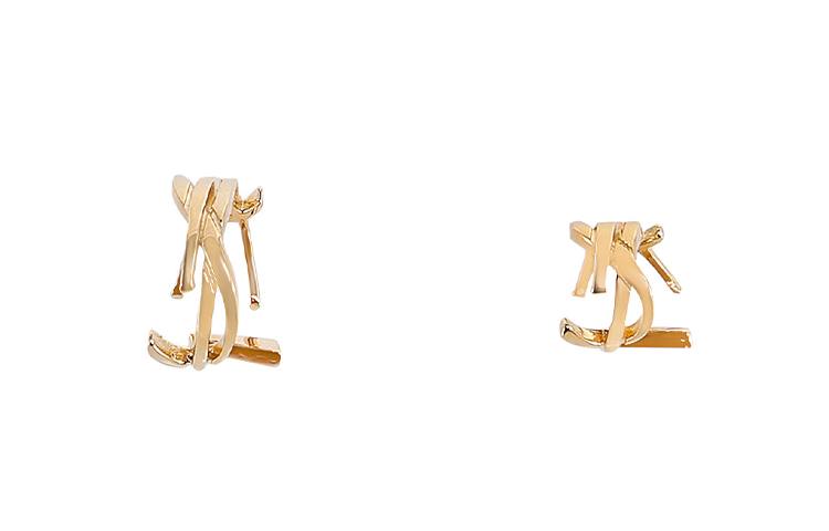 (Women) SAINT LAURENT Gold Elegant Metal Earrings for Women. 689898Y1500-8030 圖 3