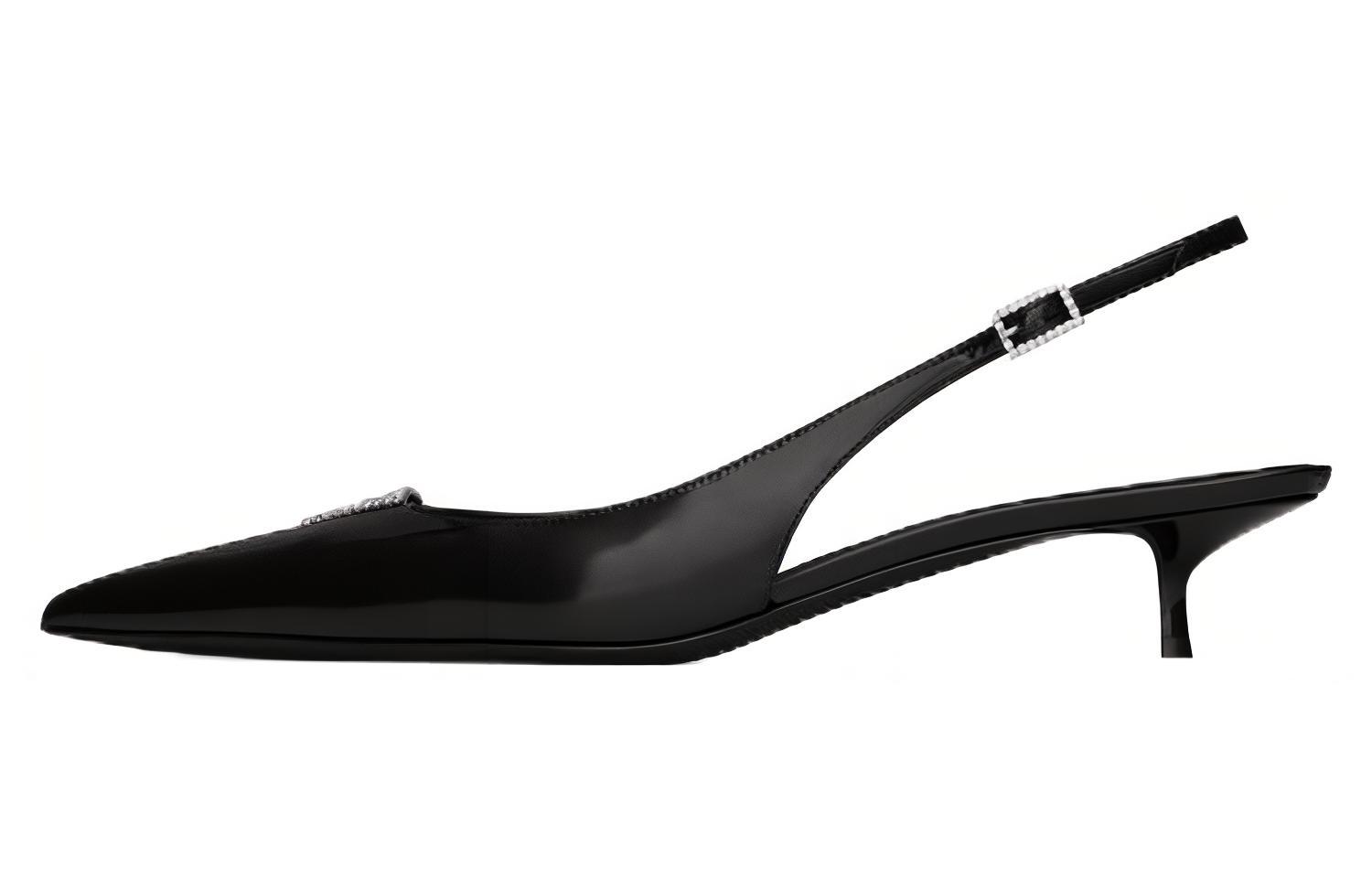 (Women) Saint Laurent Heeled Shoes 3cm 'Black Comfort Fashion' 755341AACG01000