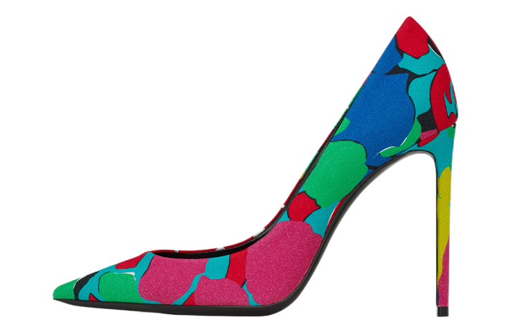 (Women) Saint Laurent High-Heel 'Floral Print' 699746AAALG8486