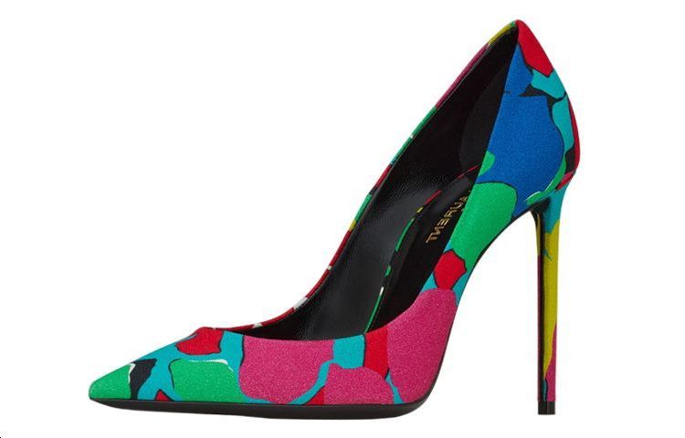 Lookbook (W) Saint Laurent Tacones Altos 'Estampado Floral' 699746AAALG8486