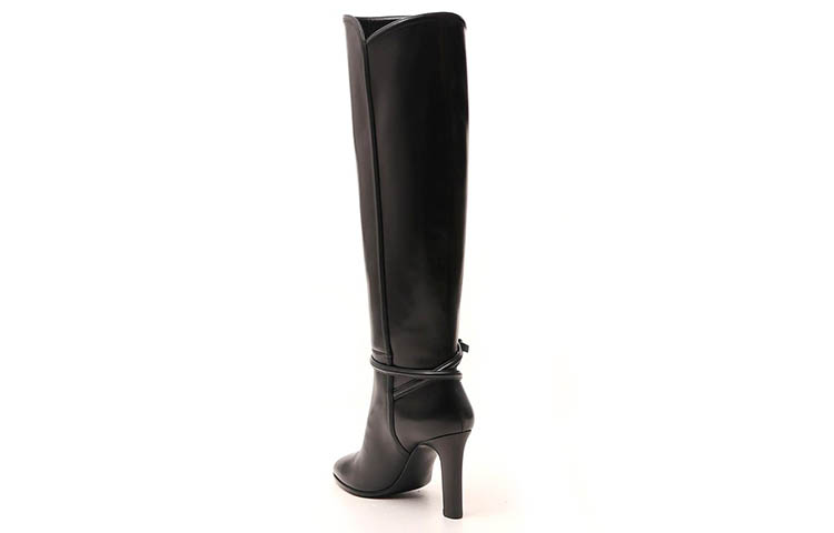 (W) Saint Laurent High-Heeled Knee-High Boots 'Simple CMFT Fashion Casual 9cm Black' 圖 4