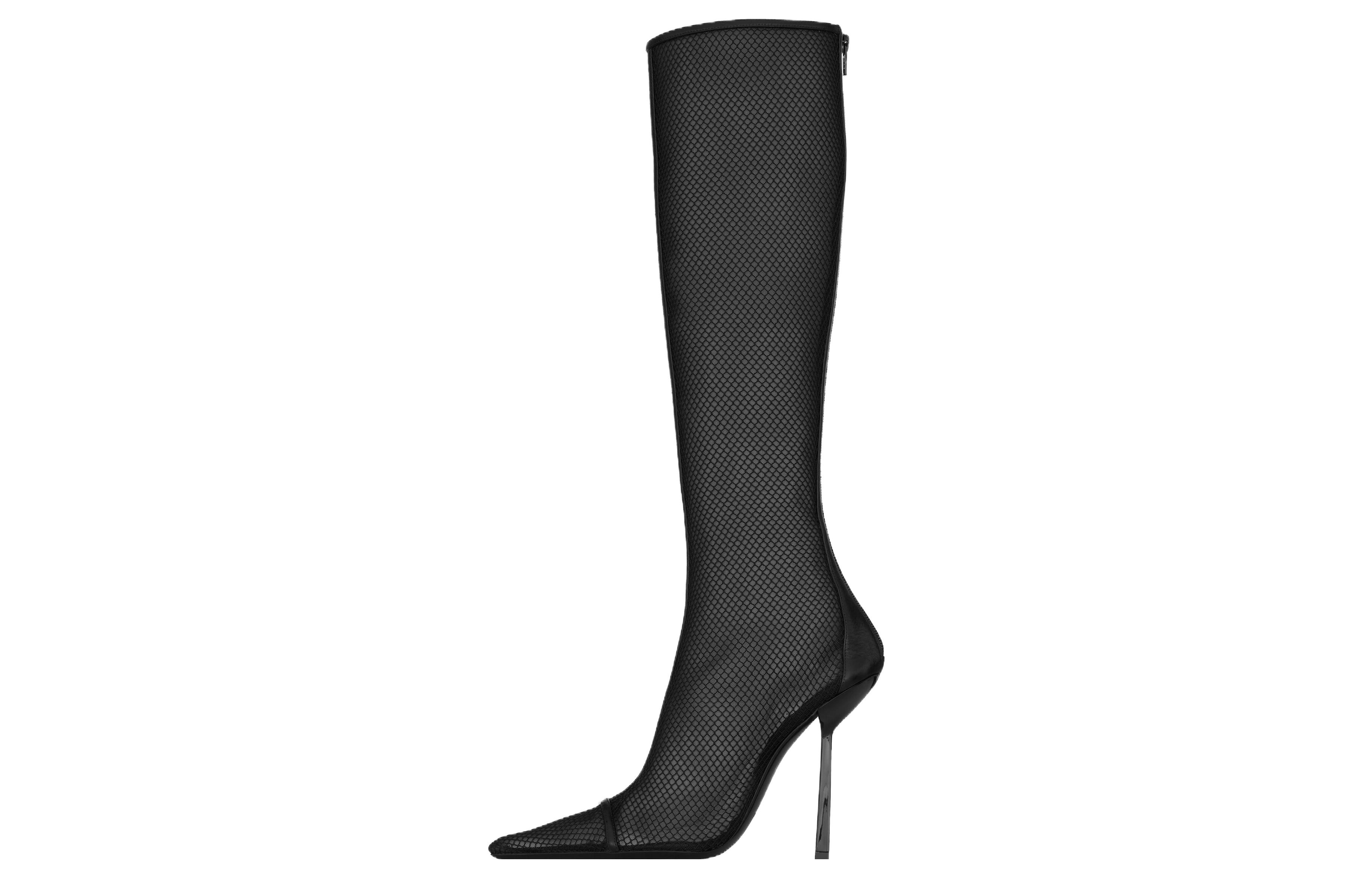 (Women) Saint Laurent High-Top Boot 'Black Leather' 763458AACTB1000