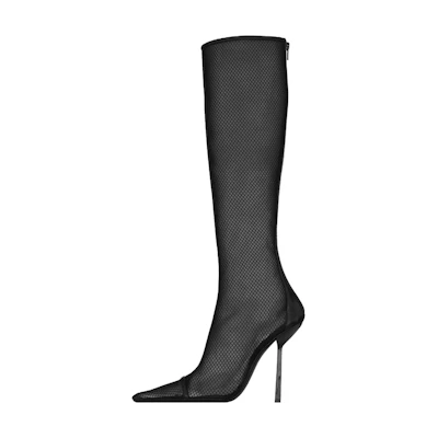(W) Saint Laurent High-Top Boot 'Black Leather'