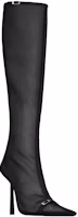 Order SAINT LAURENT 聖羅蘭 皮革 簡約百搭 高筒靴 11.5cm 女款 黑色