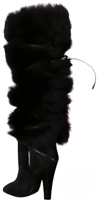 (Women) Saint Laurent High-Top Boot 'Black Leather' 673847AAAH01000 Lookbook (Women) Saint Laurent High-Top Boot 'Black Leather' 673847AAAH01000
