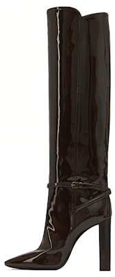 (W) Saint Laurent High-Top Laars ''Donkerbruine Leer'' 6337271TV002132 Buy (W) Saint Laurent High-Top Laars ''Donkerbruine Leer'' 6337271TV002132
