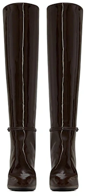 (W) Saint Laurent High-Top Laars ''Donkerbruine Leer'' 6337271TV002132 Lookbook (W) Saint Laurent High-Top Laars ''Donkerbruine Leer'' 6337271TV002132