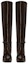 Lookbook (W) Saint Laurent But Tinggi 'Kulit Coklat Gelap' 6337271TV002132