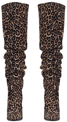 (W) Saint Laurent But Tinggi 'Cetakan Leopard' 6211201FL001505 Shop (W) Saint Laurent But Tinggi 'Cetakan Leopard' 6211201FL001505