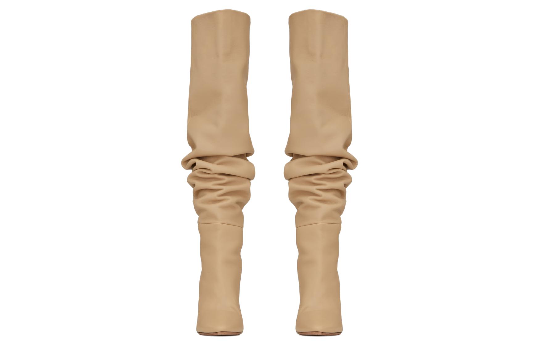 Lookbook (W) Saint Laurent But Tinggi ‘Kulit Coklat Muda’ 6201821F2009141