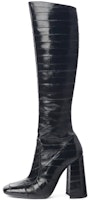 (Women) Saint Laurent High-Top Boots 'Black Leather' 5684520WX001000 (Women) Saint Laurent High-Top Boots 'Black Leather' 5684520WX001000