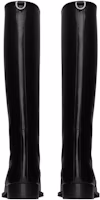 Shop (W) Saint Laurent Sepatu Bot Tinggi 'Kulit Hitam' 755237AAAPI1000