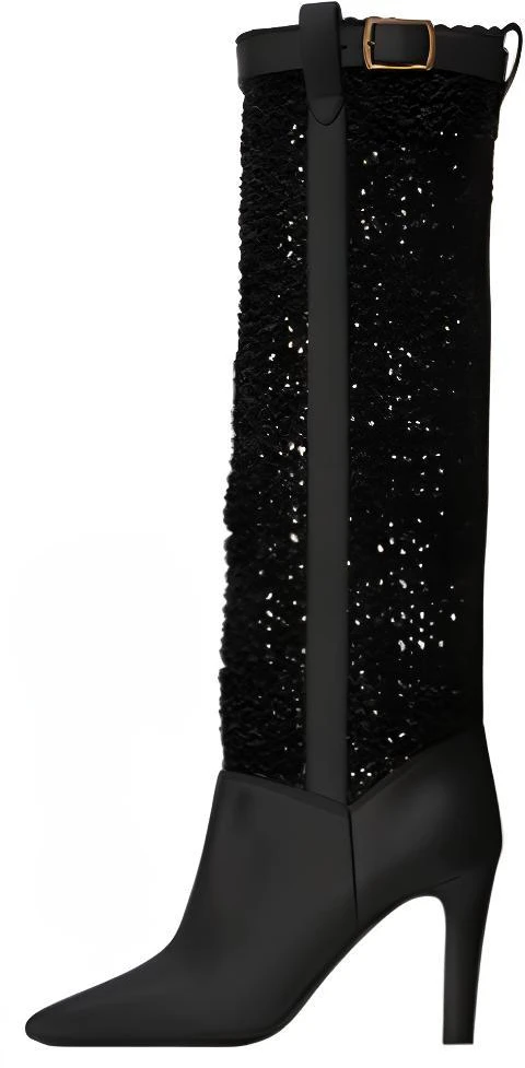 women-saint-laurent-high-top-boots-leather-black-with-metal-buckle-65069818-t101000