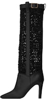 (Women) Saint Laurent High-Top Boots 'Leather Black with Metal Buckle' 65069818T101000 (Women) Saint Laurent High-Top Boots 'Leather Black with Metal Buckle' 65069818T101000