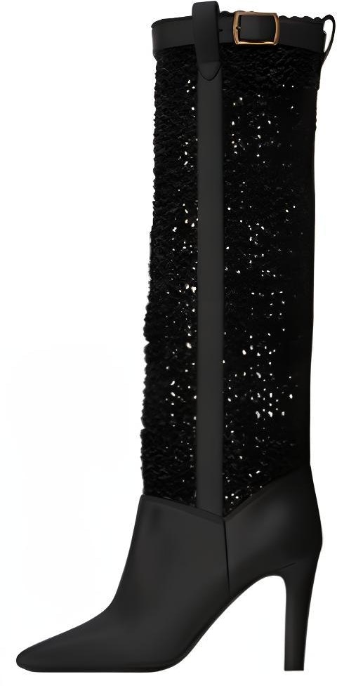 women-saint-laurent-high-top-boots-leather-black-with-metal-buckle-65069818-t101000