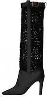 (Women) Saint Laurent High-Top Boots 'Leather Black with Metal Buckle' 65069818T101000 (Women) Saint Laurent High-Top Boots 'Leather Black with Metal Buckle' 65069818T101000