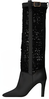 (Women) Saint Laurent High-Top Boots 'Leather Black with Metal Buckle' 65069818T101000 Buy (Women) Saint Laurent High-Top Boots 'Leather Black with Metal Buckle' 65069818T101000