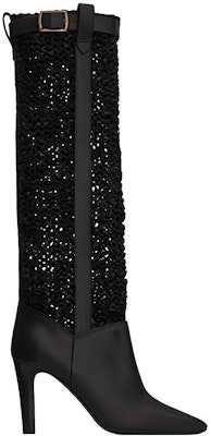 (Women) Saint Laurent High-Top Boots 'Leather Black with Metal Buckle' 65069818T101000 Order (Women) Saint Laurent High-Top Boots 'Leather Black with Metal Buckle' 65069818T101000