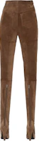 Lookbook (W) Saint Laurent Sepatu Boot Tinggi 'Suede Coklat' 6675960LI002517