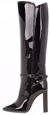 (Women) Saint Laurent High-Top Buckle 'Patent Black' 6337271TV001000 Buy (Women) Saint Laurent High-Top Buckle 'Patent Black' 6337271TV001000