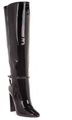 (Women) Saint Laurent High-Top Buckle 'Patent Black' 6337271TV001000 Lookbook (Women) Saint Laurent High-Top Buckle 'Patent Black' 6337271TV001000