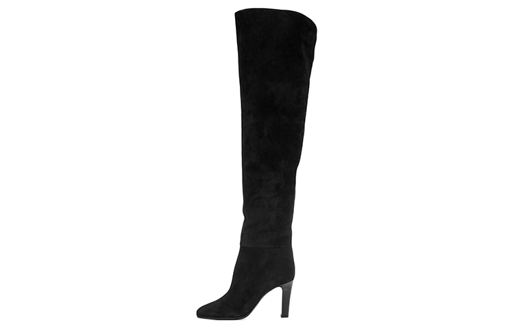 (Women) Saint Laurent High-Top Sneaker 'Black Velvet' 6326130LI001000