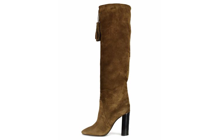 (Women) Saint Laurent High-Top Sneaker 'Brown Suede' 5293370LI002330