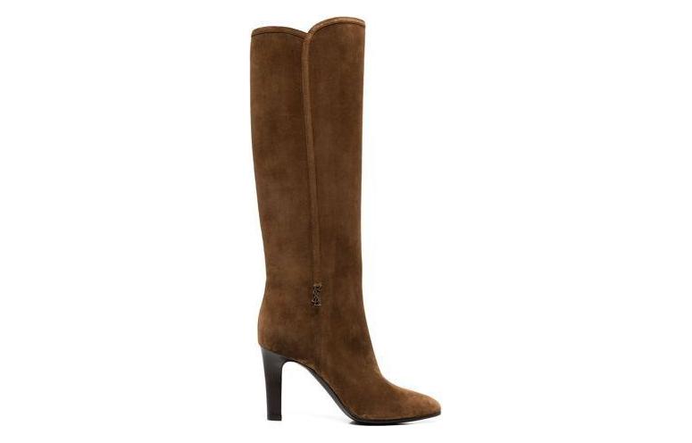 Order (W) Saint Laurent Kasut Tinggi 'Brown Suede' 67232027D002708