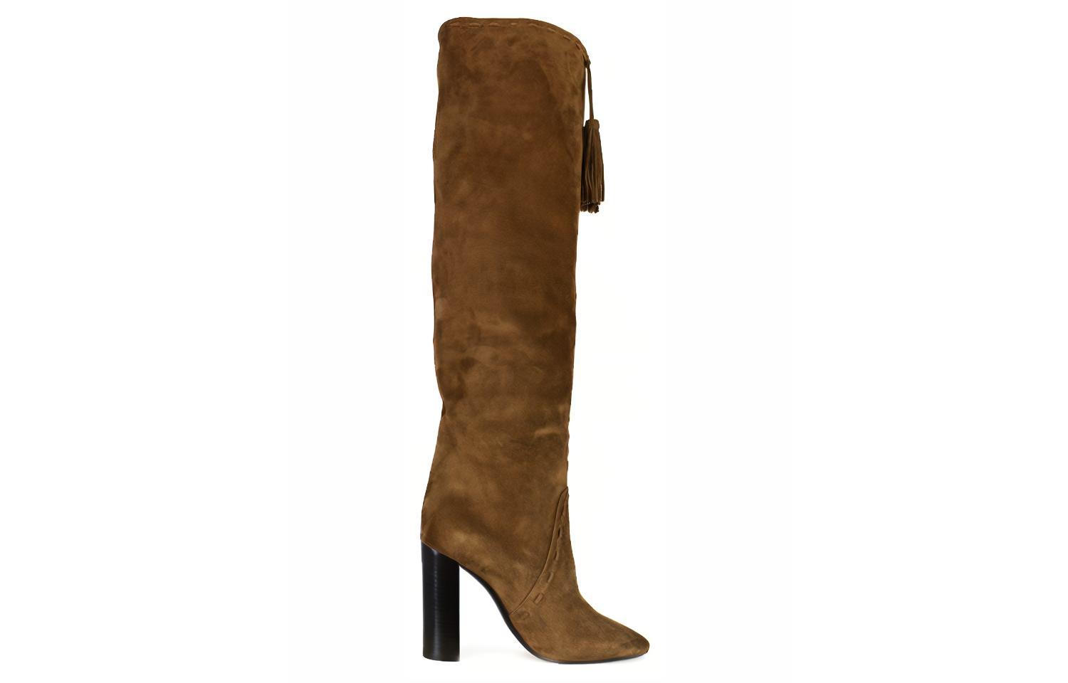 Lookbook (W) Sneaker Montant Saint Laurent ''Suède Marron'' 5293370LI002330
