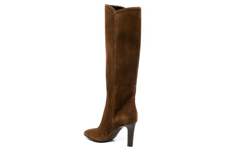Purchase (W) Saint Laurent Kasut Tinggi 'Brown Suede' 67232027D002708