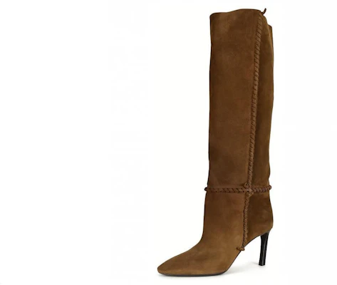 (Women) Saint Laurent High-Top Sneaker 'Brown Velvet' 552677BT3002330 Lookbook (Women) Saint Laurent High-Top Sneaker 'Brown Velvet' 552677BT3002330