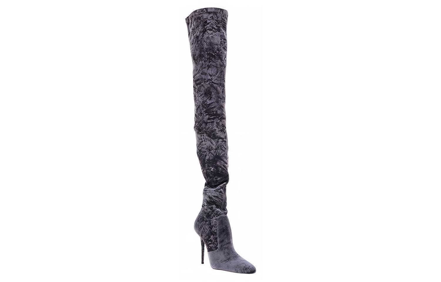 Lookbook (W) Sneaker Alta Saint Laurent ''Grigio Moda'' 711181AAAPV1424