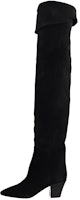 (Women) Saint Laurent High-Top Suede Boot 'Black' 6308971NZ001000 (Women) Saint Laurent High-Top Suede Boot 'Black' 6308971NZ001000