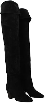 (Women) Saint Laurent High-Top Suede Boot 'Black' 6308971NZ001000 Lookbook (Women) Saint Laurent High-Top Suede Boot 'Black' 6308971NZ001000
