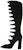 (W) Saint Laurent But Tinggi Zip 'Velvet Black Cut-Out' 5296870LI001000